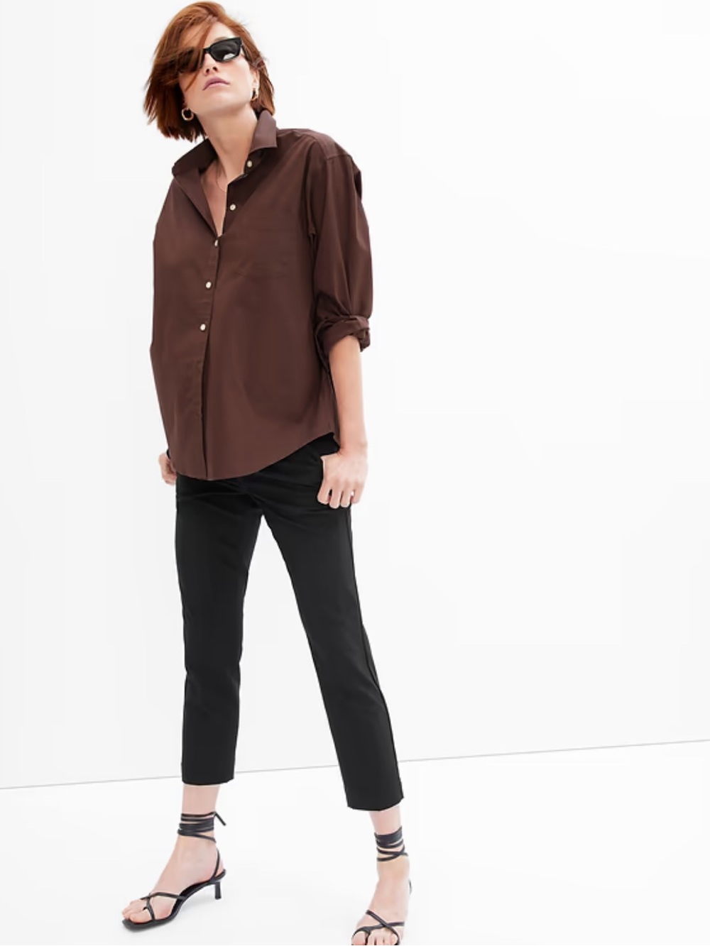 GAP Maternity Full Panel Slim Pants - Black, Medium - NWT